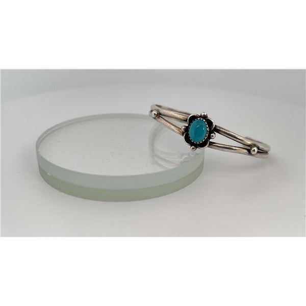 Navajo Sterling Silver Turquoise Bracelet