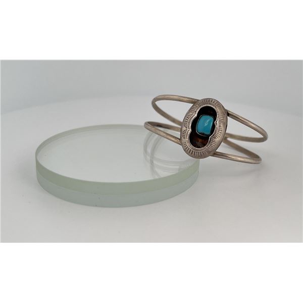Navajo Sterling Silver Turquoise Bracelet