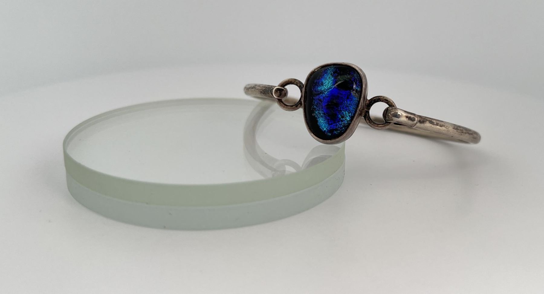Cuff Bracelet Mexican Sterling Silver, Jewelry from Taxco