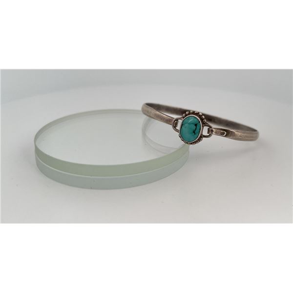 Taxco Mexico Sterling Silver Turquoise Bracelet