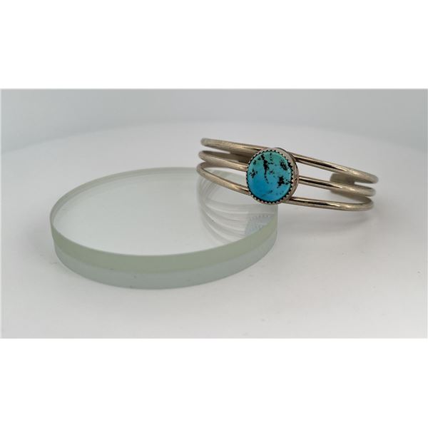 Navajo Sterling Silver Turquoise Bracelet