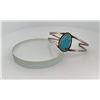 Image 1 : Navajo Sterling Silver Turquoise Bracelet