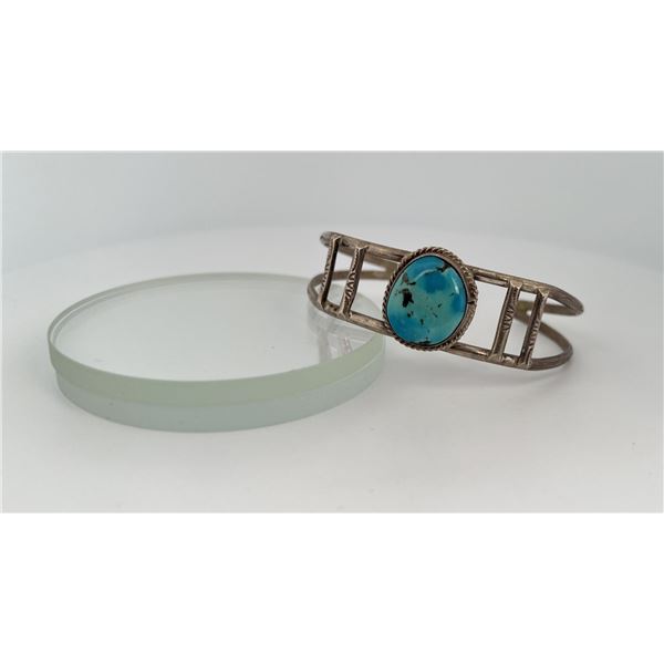 Navajo Sterling Silver Turquoise Bracelet