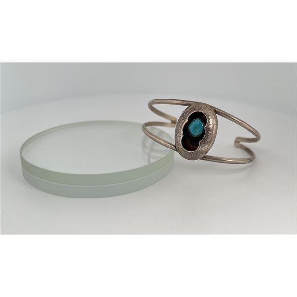 Navajo Sterling Silver Turquoise Bracelet