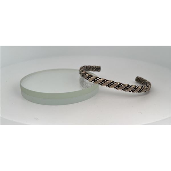 Navajo Sterling Silver Twisted Bracelet