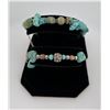 Image 1 : Pair of Southwest Turquoise Howlite Bracelets