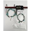 Image 3 : Pair of Southwest Turquoise Howlite Bracelets
