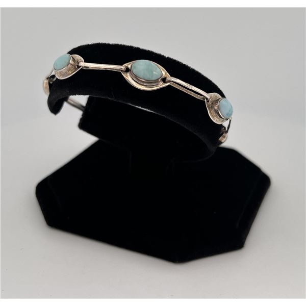 Sterling Silver Larimar Bracelet