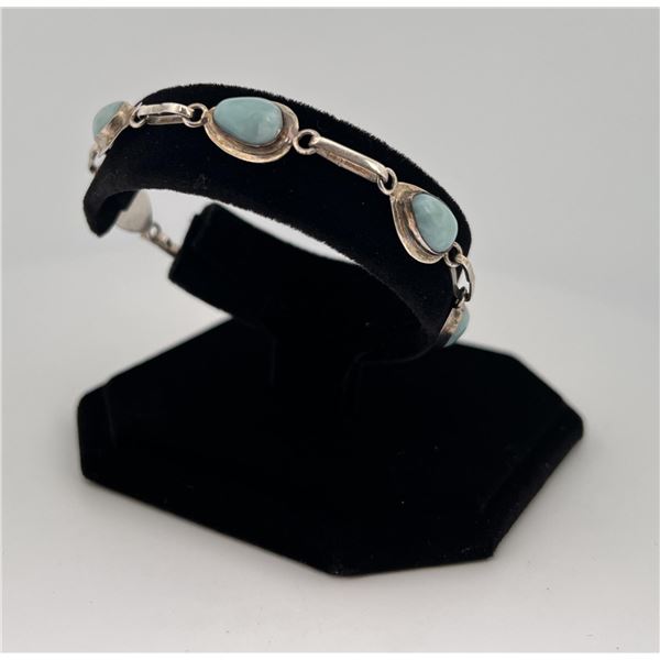 Sterling Silver Larimar Bracelet