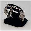 Image 2 : Sterling Silver Cowboy Charm Bracelet