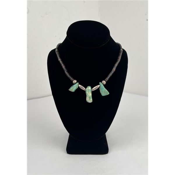 Navajo Sterling Silver Turquoise Necklace