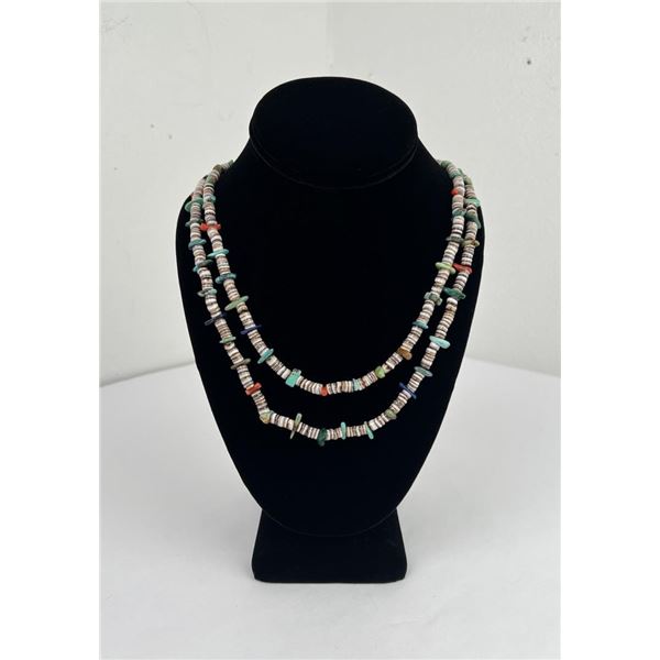 Zuni Multi Stone Heishi Necklace