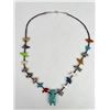 Image 2 : Large Chunky Zuni Turquoise Fetish Necklace