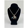 Image 1 : Zuni Sterling Silver Inlay Bear Necklace