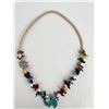 Image 3 : Large Chunky Zuni Turquoise Fetish Necklace