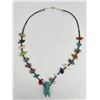 Image 2 : Large Chunky Zuni Turquoise Fetish Necklace