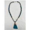 Image 2 : Navajo Sterling Silver Turquoise Necklace