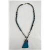 Image 3 : Navajo Sterling Silver Turquoise Necklace