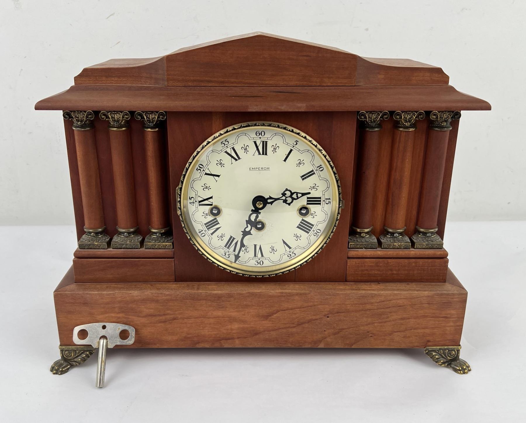 Emperor Wood Cased Mantle Clock