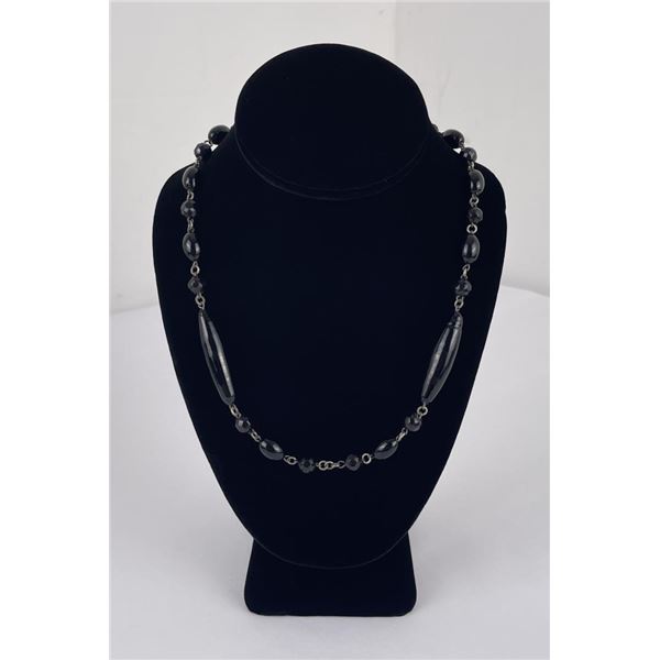 Antique Jet Mourning Necklace