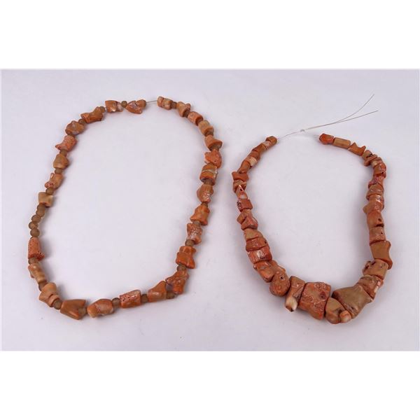Group of Pink Coral Trade Beads
