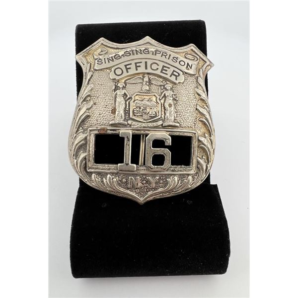 Sing Sing Prison Officer Badge New York