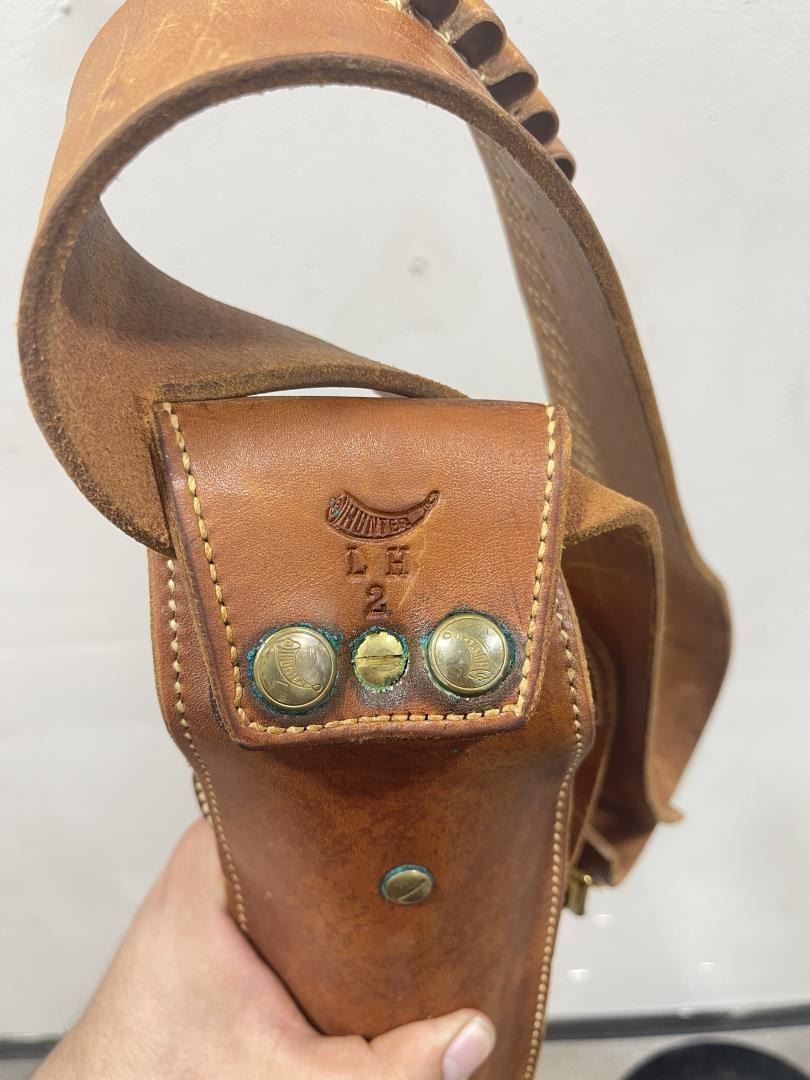 Hunter Leather Gun Belt and Holster