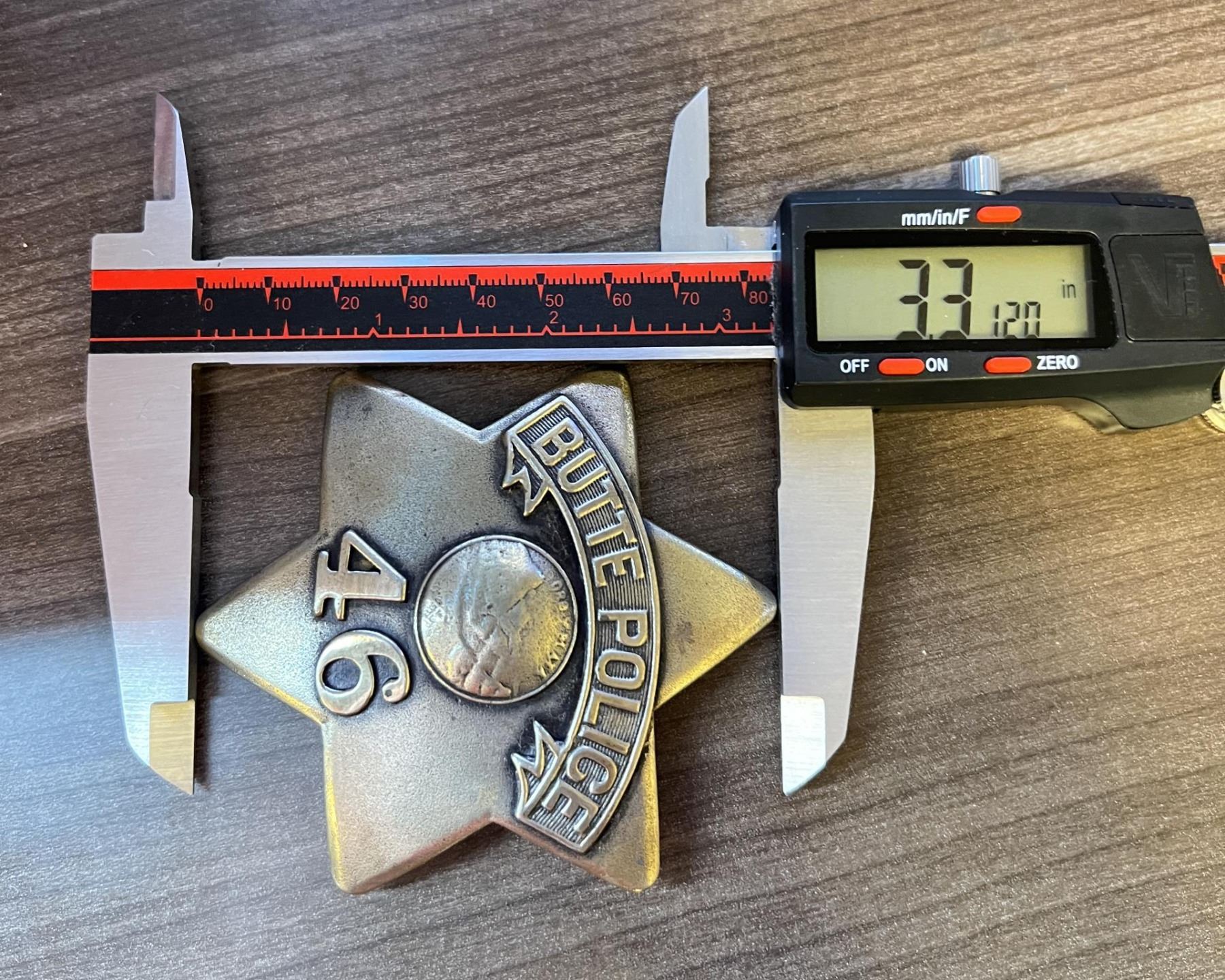 Butte Montana Police Badge