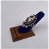 Image 2 : Navajo Sterling White Buffalo Turquoise Ring