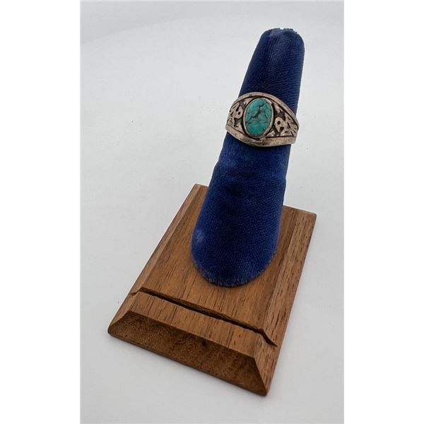 Navajo Sterling Silver Turquoise Ring