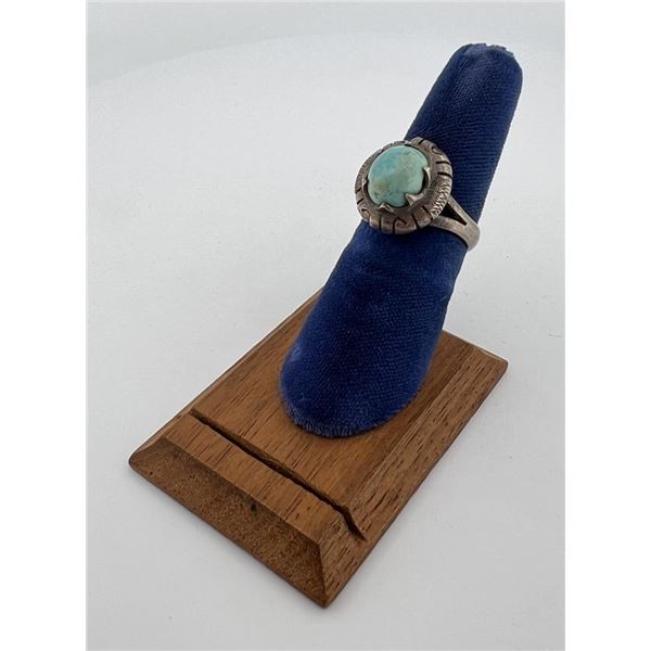 Taxco Mexico Sterling Silver Turquoise Ring