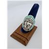 Image 1 : Navajo Sterling Silver Turquoise Chief Ring