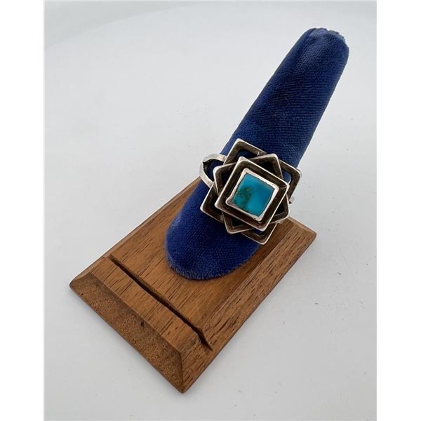 Navajo Sterling Silver Turquoise Ring