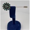 Image 1 : Zuni Sterling Silver Turquoise Petit Point Pin