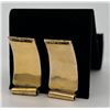 Image 2 : Alaskan Pipeline 10k Gold Nugget Watch Band Tips