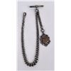 Image 1 : Victorian Sterling Silver Pocket Watch Chain