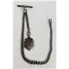 Image 2 : Victorian Sterling Silver Pocket Watch Chain