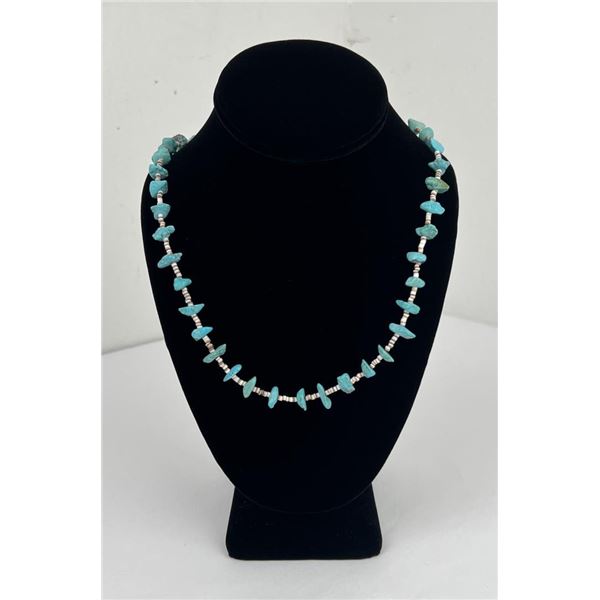 Navajo Turquoise She’ll Heishi Necklace