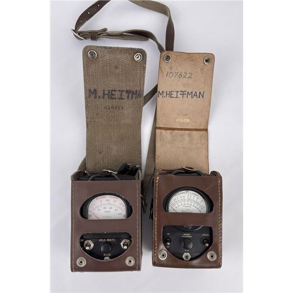 Pair of Vintage Ohm Meters Bell System