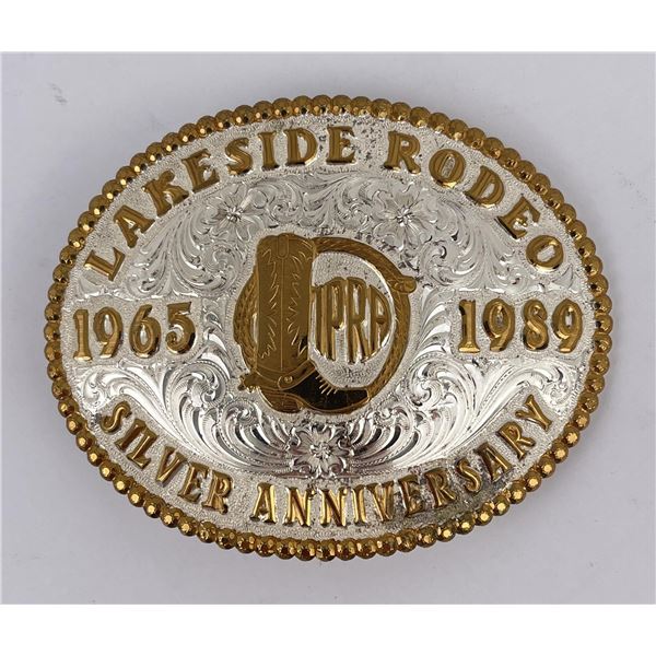 Lakeside Pro Rodeo Cowboy Trophy Belt Buckle