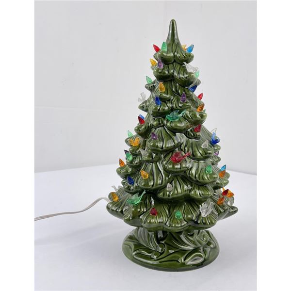 Mid Century Ceramic Lighted Christmas Tree