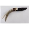 Image 2 : Bo Earls Handmade Obsidian Horn Handle Knife