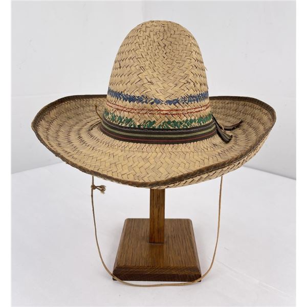 Mexican Painted Woven Sombrero