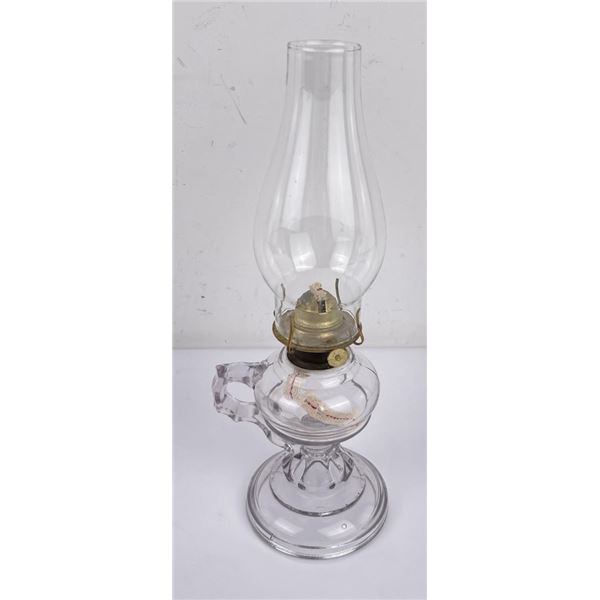 Antique Glass Kerosene Finger Lamp