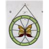 Image 2 : Stained Glass Butterfly Window