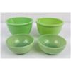 Image 2 : Collection of Fire King Jadeite Bowls