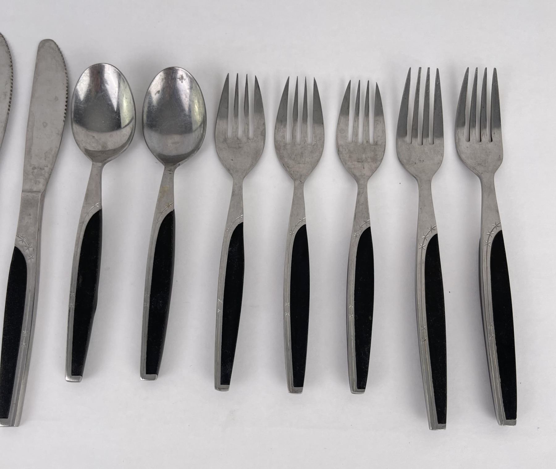 Mid Century Stainless Steel Japan Flatware
