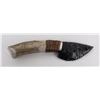 Image 1 : Bo Earls Handmade Obsidian Horn Handle Knife