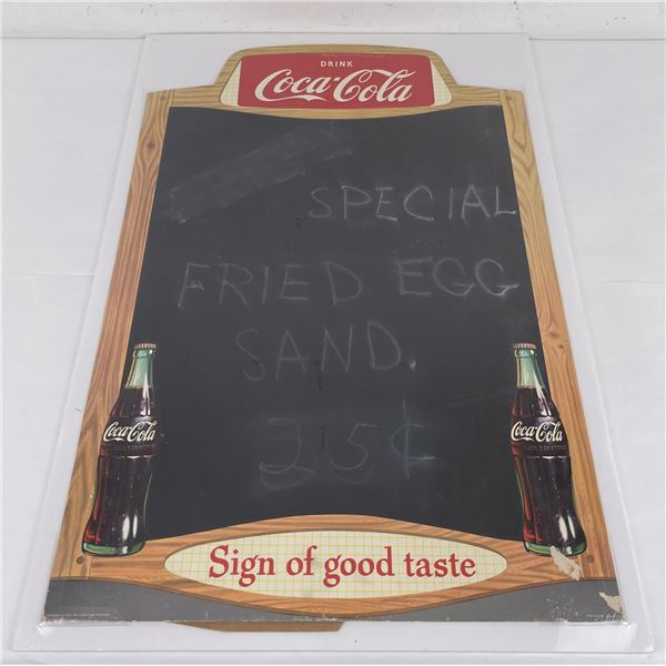 Coca Cola Chalkboard Store Display Sign