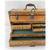 Image 3 : Antique Oak Machinists Tool Box
